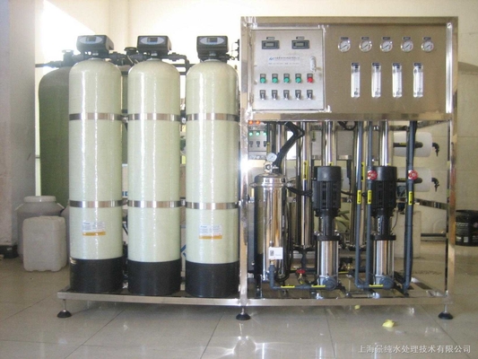 ระบบ RO เต็ม / กึ่งควบคุม 500LPH RO ระบบ Reverse Osmosis สำหรับน้ำบริสุทธิ์