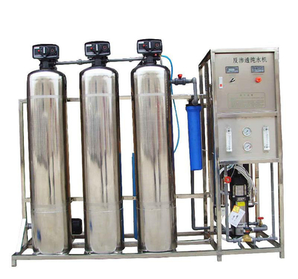 ระบบ RO เต็ม / กึ่งควบคุม 500LPH RO ระบบ Reverse Osmosis สำหรับน้ำบริสุทธิ์