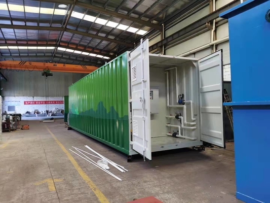 ระบบบำบัดน้ำเคลื่อนที่แบบตู้คอนเทนเนอร์ หน่วย Euqipment บริษัท ระบบบำบัดน้ำแบบคอนเทนเนอร์