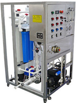 PLC ระบบกรองน้ำทะเล เครื่องทำน้ำทะเลแบบพกพาขนาด 500LPH