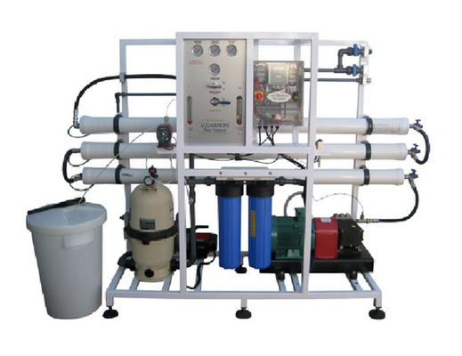 SS 316L วัสดุน้ำทะเลย้อนกลับ Osmosis Plant DOW เมมเบรน 4% การกู้คืน