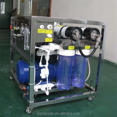 SS 316L วัสดุน้ำทะเลย้อนกลับ Osmosis Plant DOW เมมเบรน 4% การกู้คืน