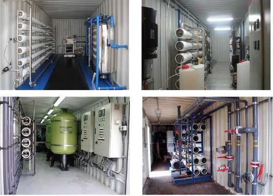 99.7% ปฏิเสธโรงบำบัดน้ำบรรจุตู้คอนเทนเนอร์ rO ระบบ SS316L วัสดุ
