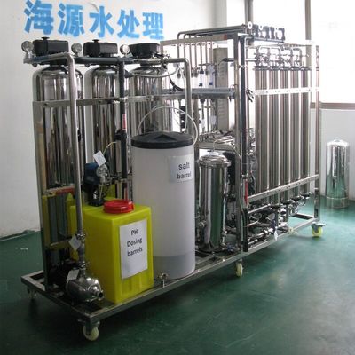 การฟอกไต Reverse Osmosis RO Plant 50Hz 1TPH เป็นมิตรกับสิ่งแวดล้อมด้วย UV Tech