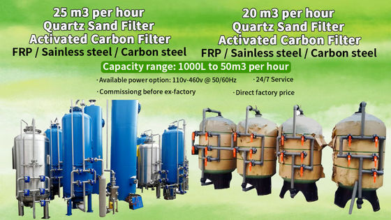 GAC Granular Activated Carbon Water Filter 25TPH สำหรับสารเคลือบสารช่วย