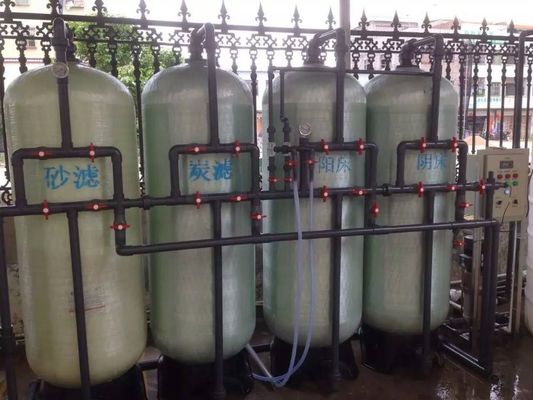โรงบำบัดน้ำบรรจุขวดปราศจากแร่ธาตุ 1000LPH พร้อม PLC