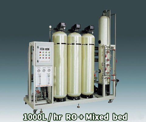 1000L ต่อชั่วโมง Demineralization Water Treatment Plant แรงดัน 15 บาร์