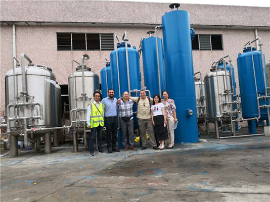 การแลกเปลี่ยนไอออน Demin Water Plant วัสดุไฟเบอร์กลาส Feeding Borehole Water