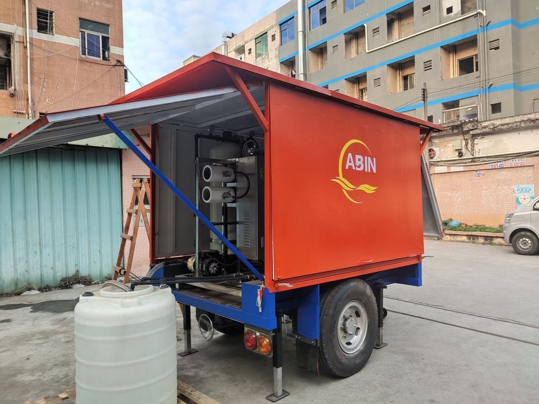 รถพ่วงลากจูง รถเคลื่อนที่ Water Tretment Mobile Demineralizer Tralier Reverse Osmosis Trailer for Sale
